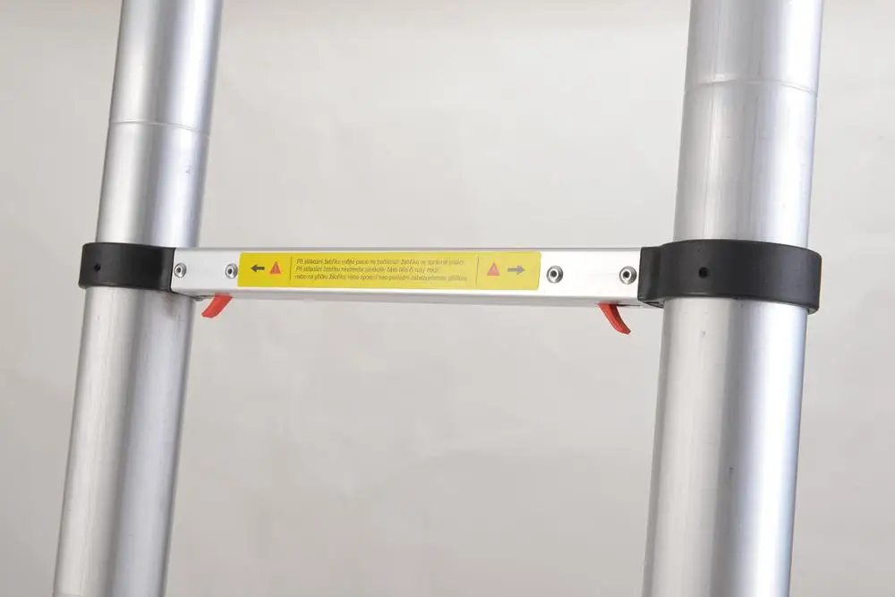 Telescopic Ladder Adjustable Step Ladder Soft Close System Stairs EN131-6 Aluminum Hotel Aluminum AOYI Modern 2.6m 3.2m 3.8m 5m