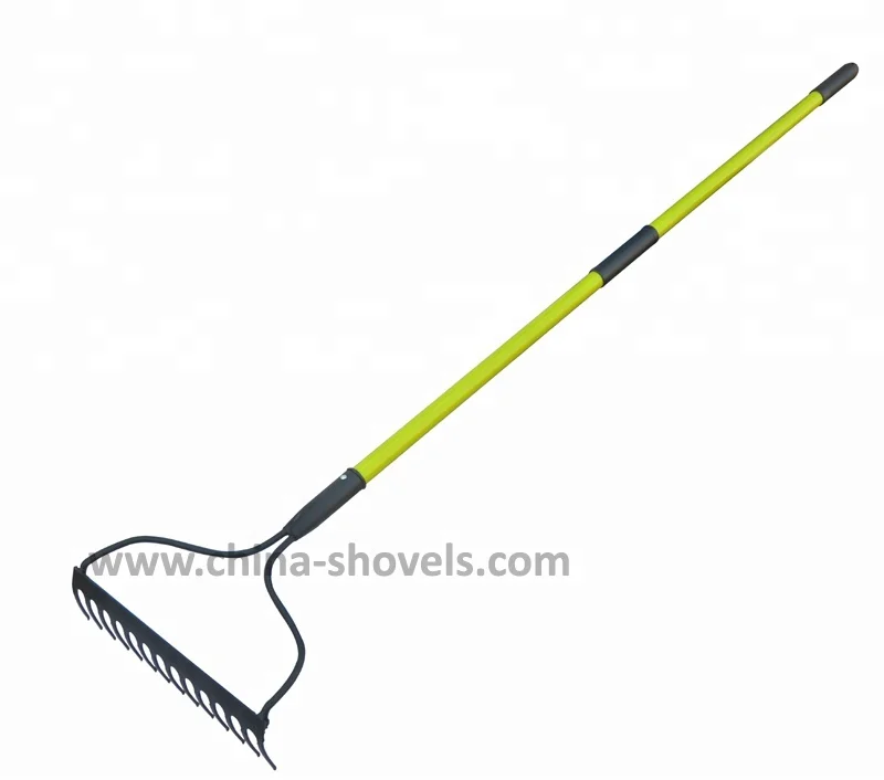 
Long fibreglass handle farm tools garden grass leaf rake 