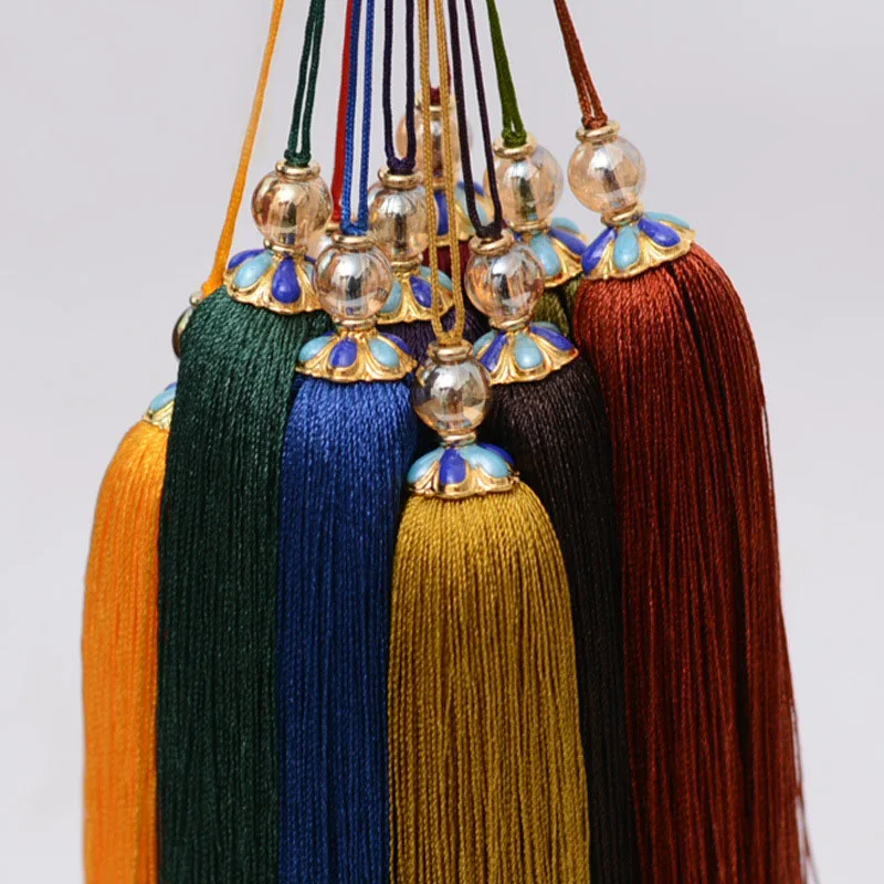 LONGJIE 13 см занавески с кисточками красочные занавески кисточки с хрустальными бусинами