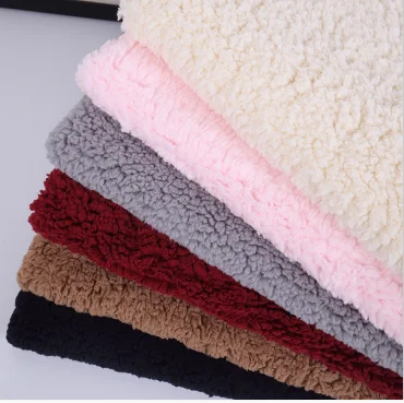 
Thick real fax sherpa pink pet canrrier fabric 