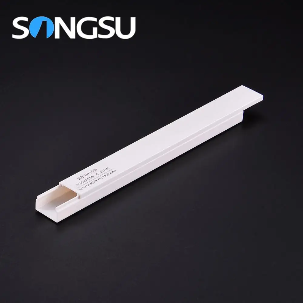 Фошань songsu жаропрочных полный размер ПВХ Пластиковые Короба проводки гибкий кабель raceway