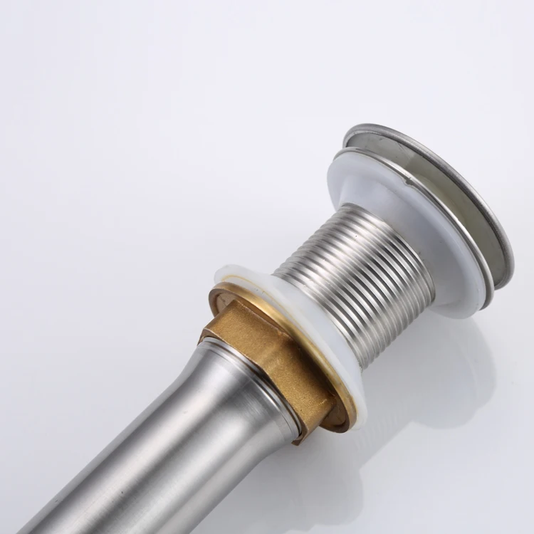 Nickle brushed Drain pop up stainless steel lavatory drainer