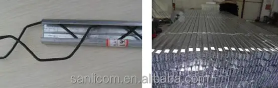 STEEL AND ALUMINUM Film LOCKING PROFILE for Plastic greenhouse