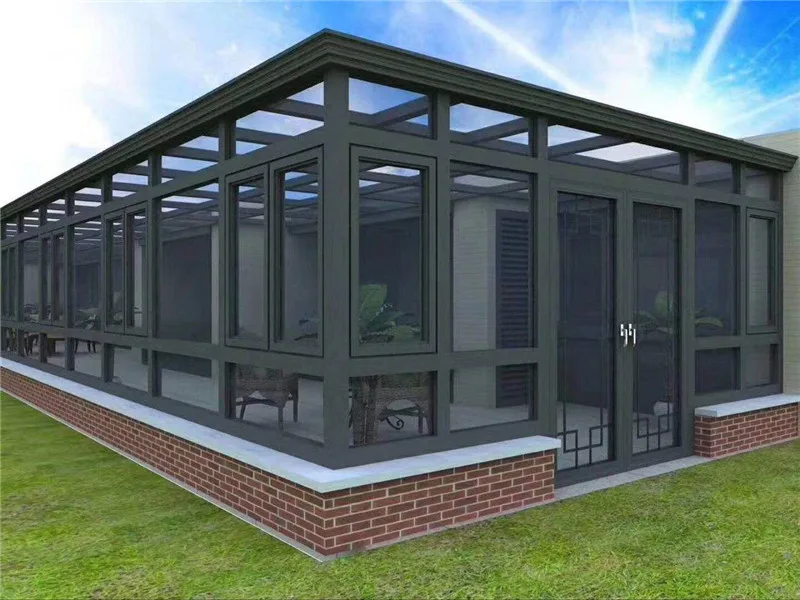 Strong Green House Laminated Glass Low-E Aluminum Sun Room