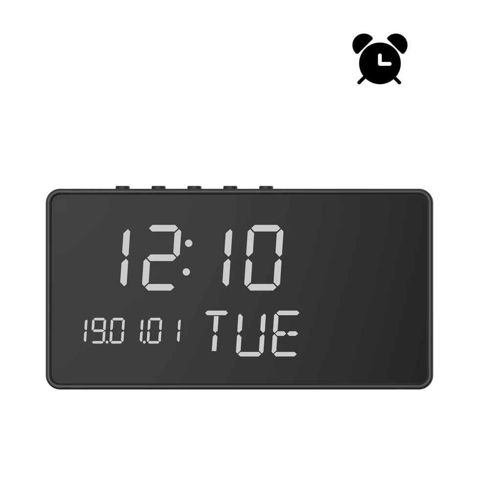 
Howell Tuya Smart Life Spy Hidden Camera Clock With Intercom NZ01 1080P Table Office Home Use Wifi Clock Hidden Camera 