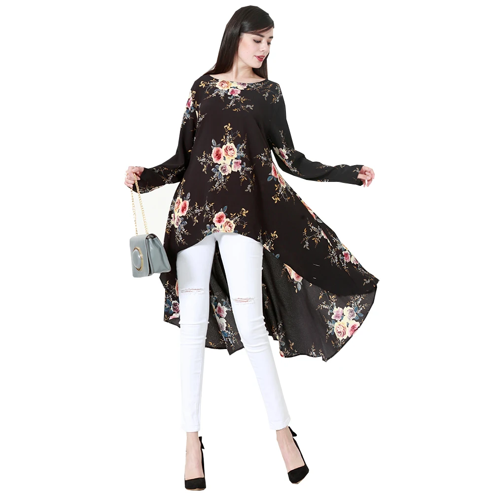 2024# In Stock Muslim Dress Modern Islamic Clothing Fashion Tops Dubai Tukery Women New Tunic Plus Size