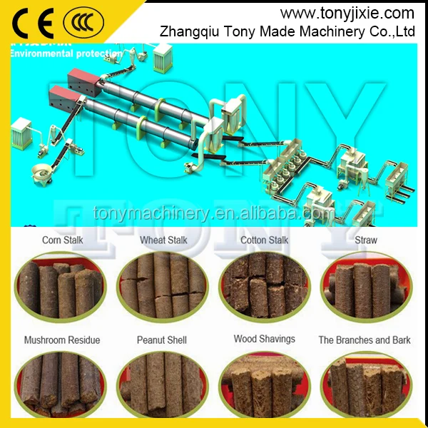 Oil Palm Empty Fruit Bunch Powder Pellet production line