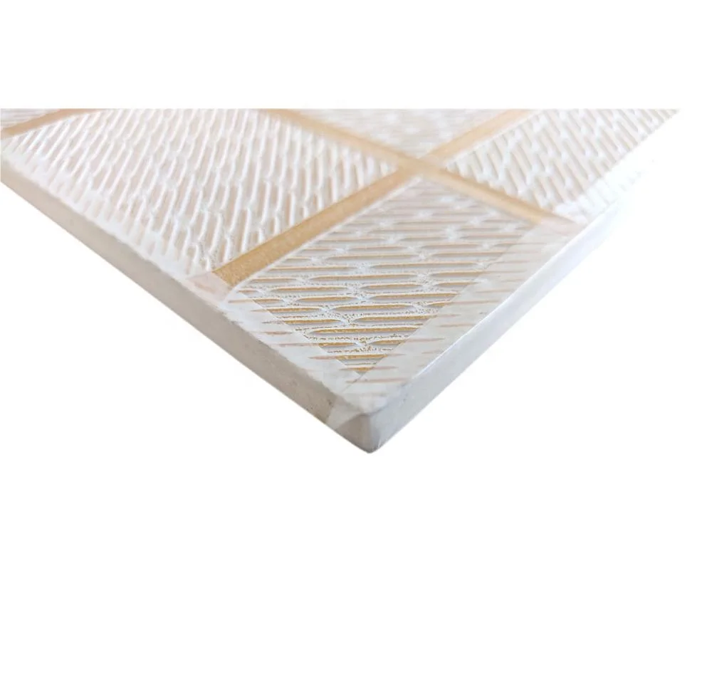 China Factory Fireproof Good Price PVC Square Gypsum Ceiling Board WIth Decorative 3D Patterns
