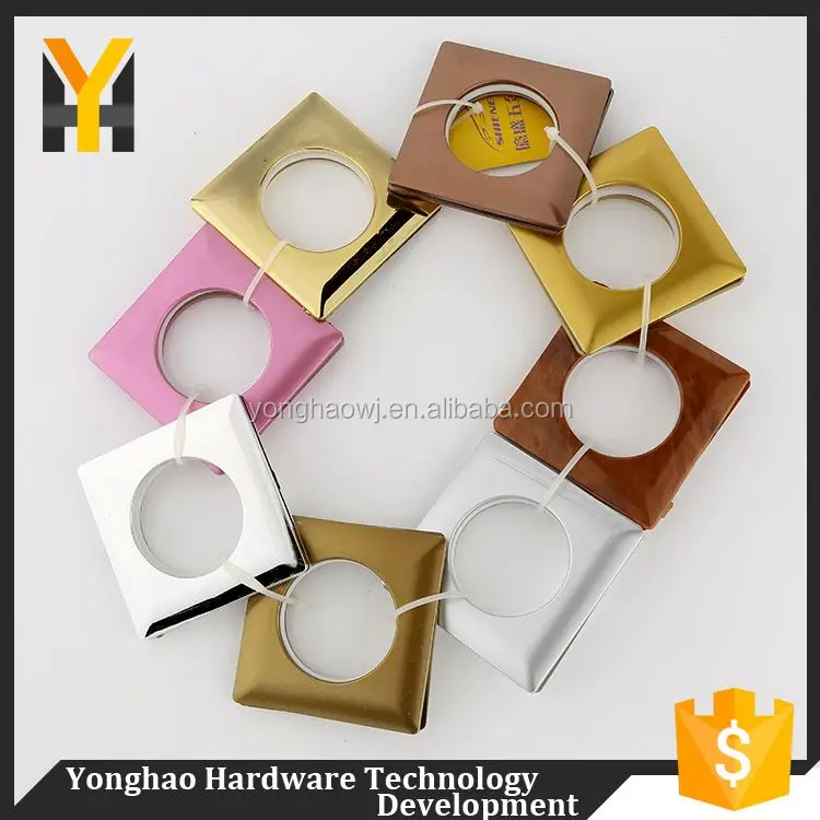 New coming contemporary colorful eyelet ring plastic beautiful curtain rod rings