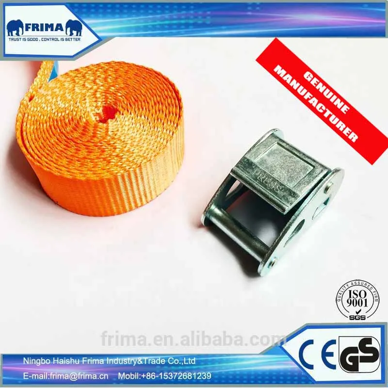 Ремень с пряжкой из цинкового сплава 1135кг/6 м/38 мм, без крючков