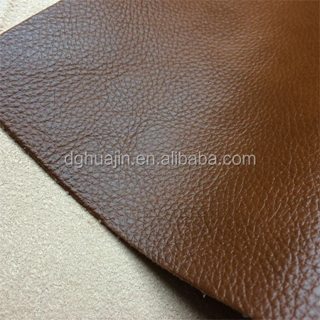 Custom Eco Friendly Pvc Embossed Semi Pu Synthetic Faux Furniture Leather Gold Artificial Fabric Leather For Car Seat