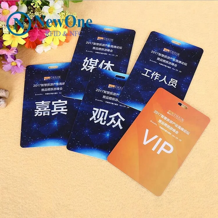 Entrance pass card event ID card badge for comedy tour