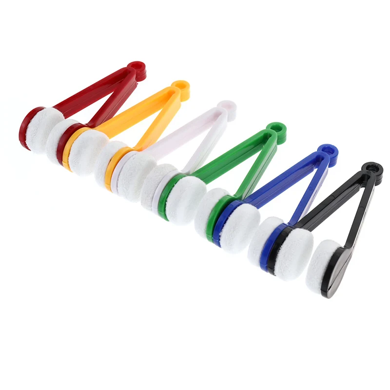 Portable Multifunctional Glasses Cleaning Rub Eyeglass Sunglasses Spectacles Microfiber spectacle Cleaner Brushes Wiping Tools