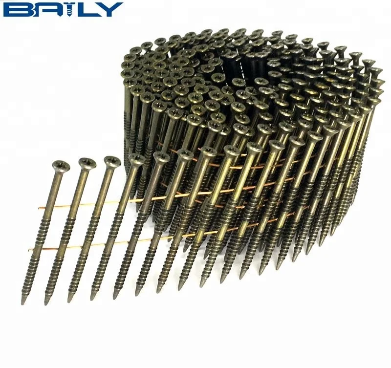 3.0 x 90mm Screw coil nails for pneumatic gun