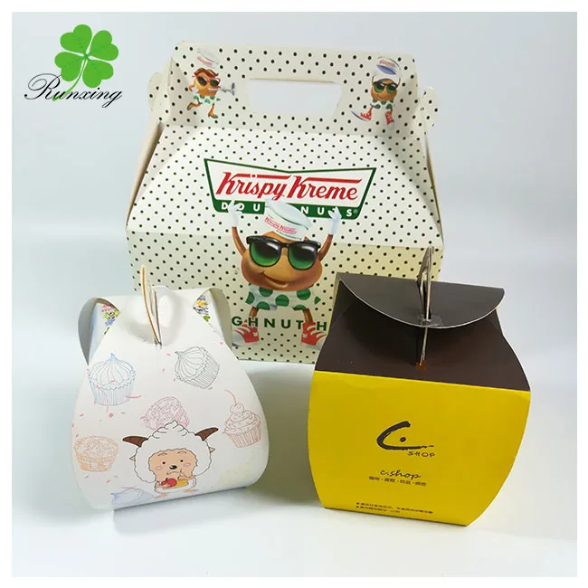 Cake box with window custom logo wholesale luxury round christmas mini cup cake gift paper box packaging