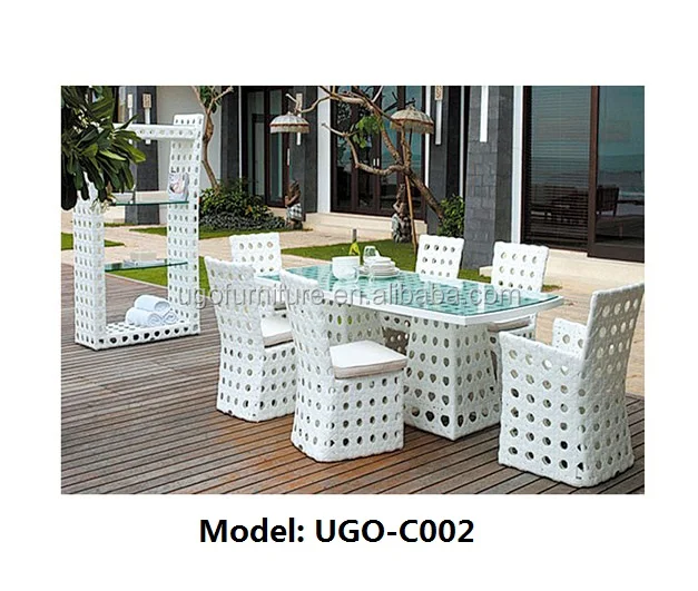 Outdoor Poly PE synthetic wicker patio Plastic garden rattan furniture from UGO Factory