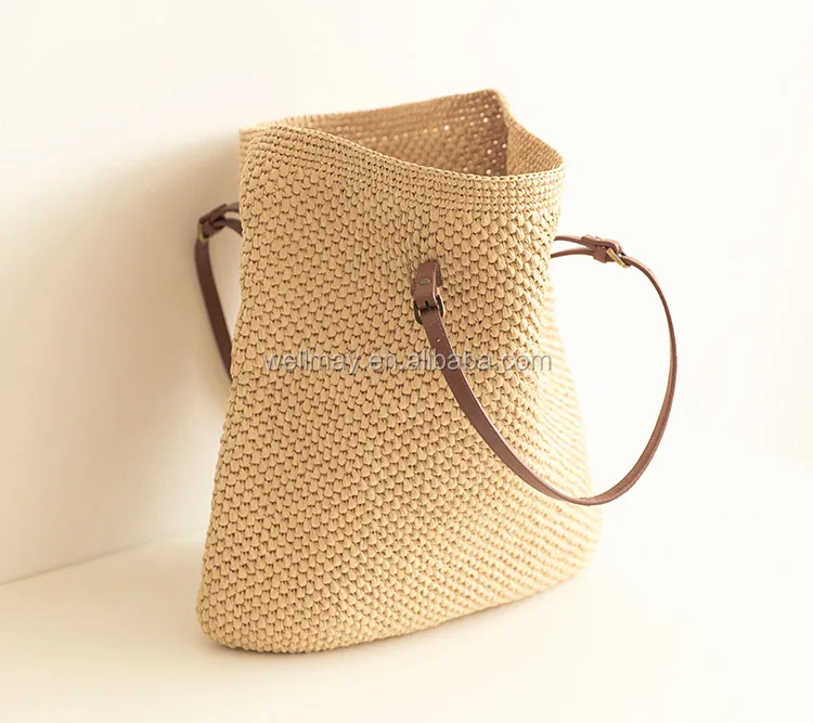 
Rayon raffia bag / Large raffia tote bag 100%hand made 
