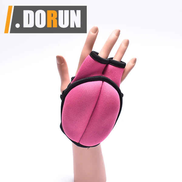 Weighted Gloves, 2 lb. Set - Removable Weight (2 x 0.5 lb. Each Glove) for Sculpting MMA Kickboxing Cardio Aerobics Hand Speed