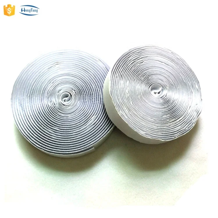 Factory Price Adhesive Hook and Loop Tape Self Adhesive Curtain Accessories Tape Hook and Loop Tape Roll with Heavy Duty Adhe