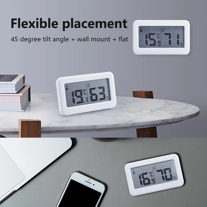 Ultra-thin simple electronic digital thermometer and hygrometer  thermometer digital thermo-hygrometer thermo hygrometer