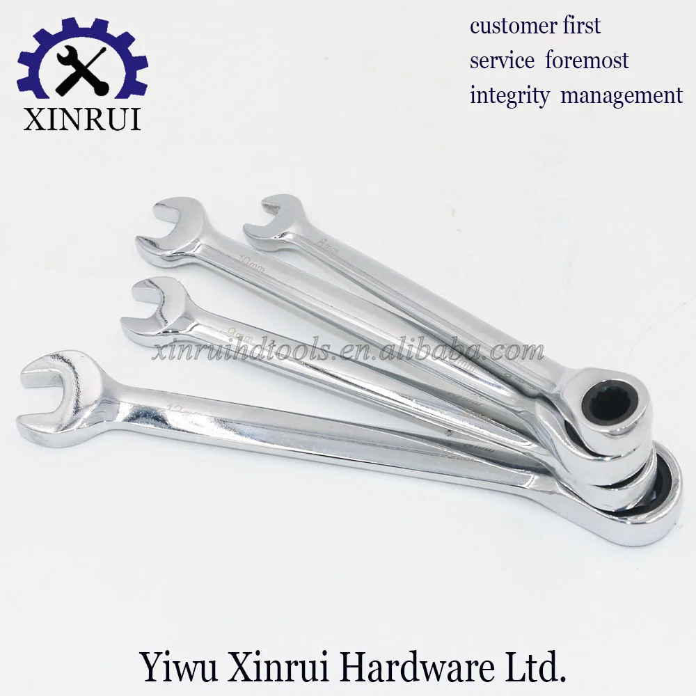 Professional Double Use Ratchet Wrench Open End Wrench