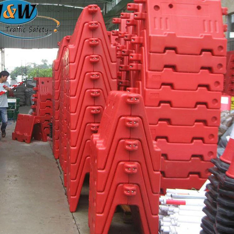 Water Filled Road Safety Barrier / Plastic Road Barrier