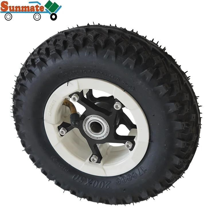 6 7 8 inch new design model solid alloy pneumatic wheel electric freestyle scooter inflatable rubber big wheel