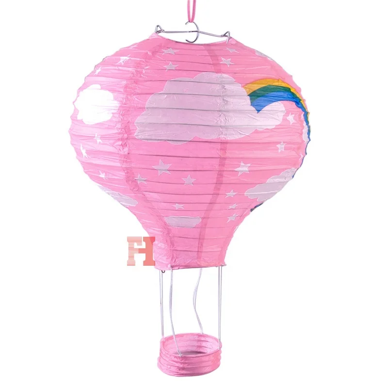 Hot Air Balloon Shaped Paper Sky Lantern For Kids Birthday Party Wedding Decoration