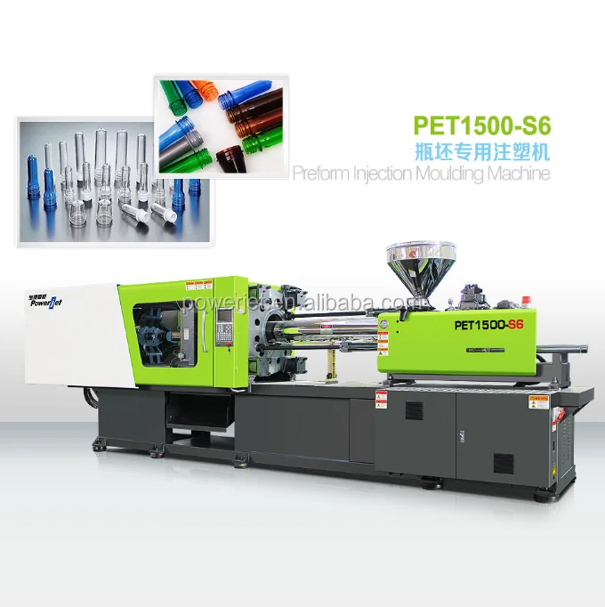 
POWERJET injection molding machine for PET Preforms with high speed PET1500 V6 