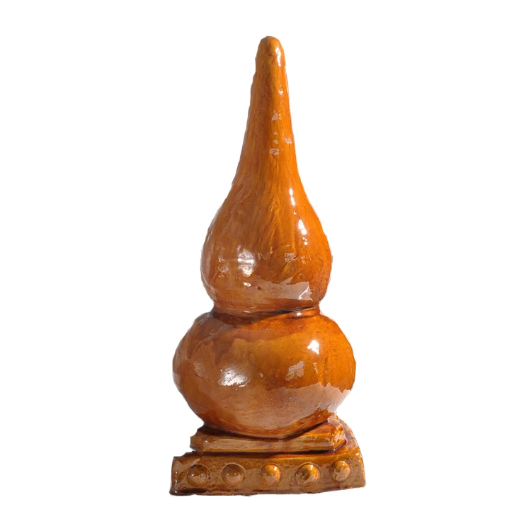 Chinese temple roof finials ceramic dragon roof tile