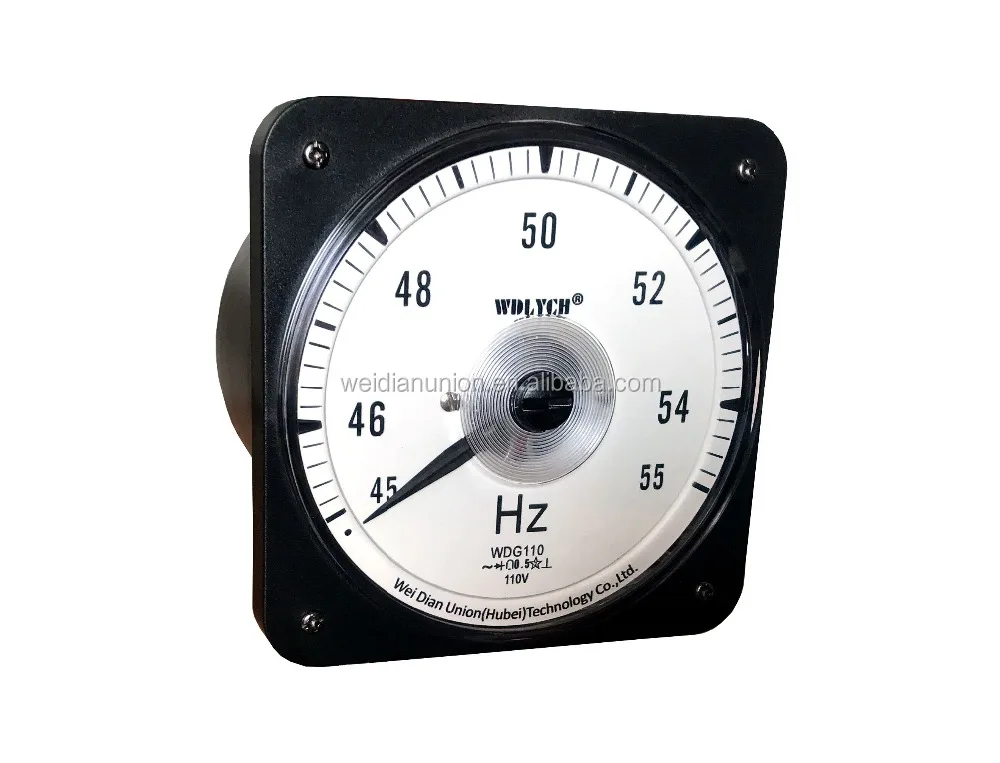 
WDG Series 110mm Wide Angle Round Type Frequency Meter 