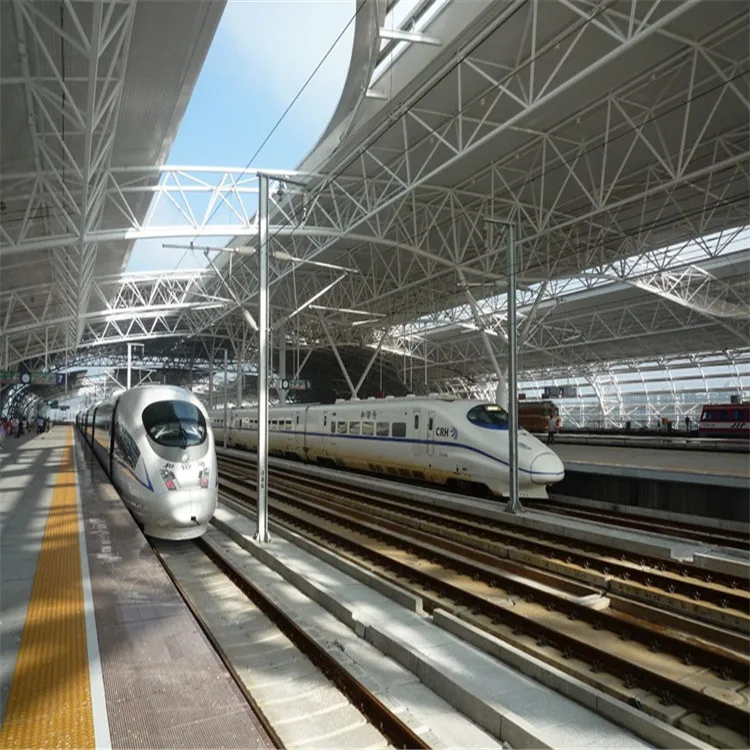 Andy Steel Structure Railway Station Galvanized Prefab Steel Roof Truss Design
