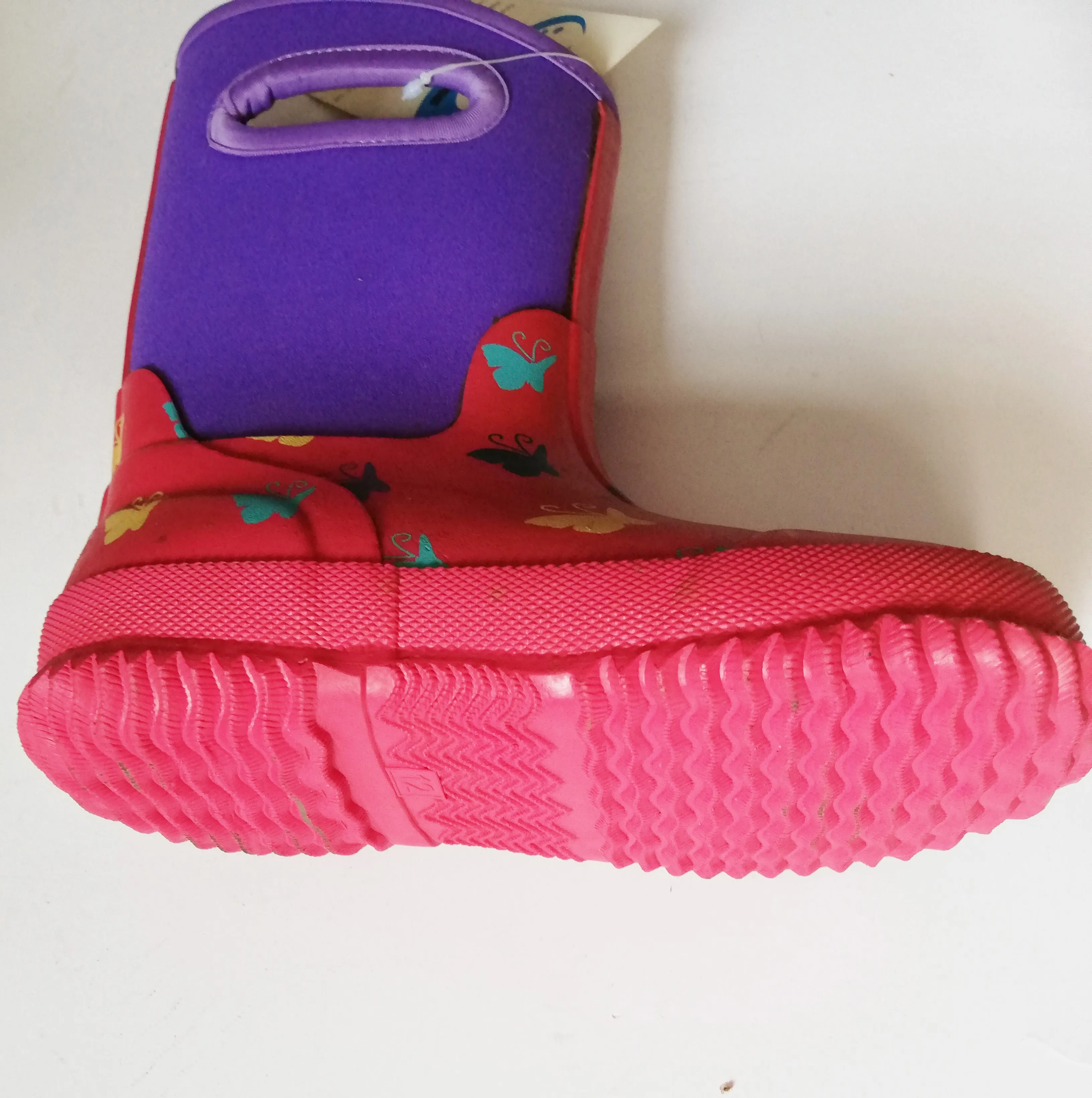 
outdoor sports kids wellies neoprene rubber rain boot 