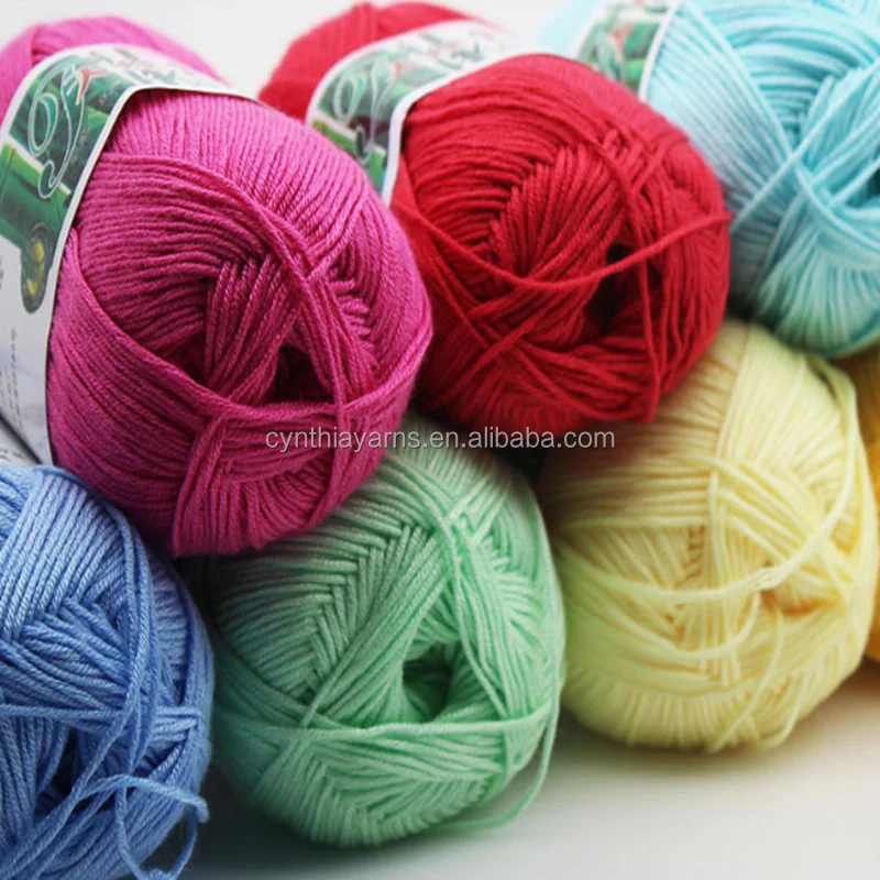 Cynthia Hand Knitting Yarn On Ball 50% bamboo 50% acrylic Yarn