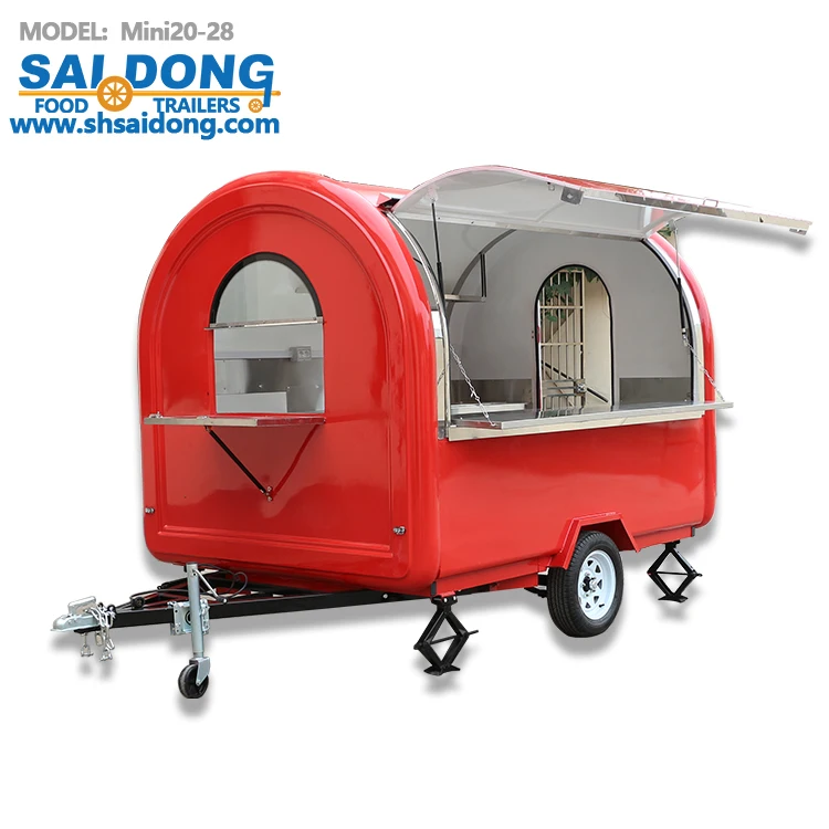 China Suppliers Towable Hot Dog Ice Cream Truck Food Trailer