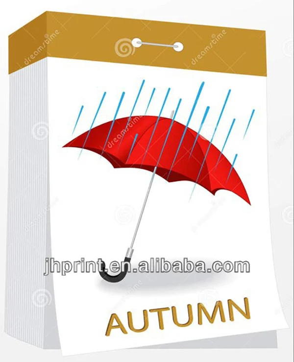 Custom OEM design coloring cartoon daily Tear off calendar printing