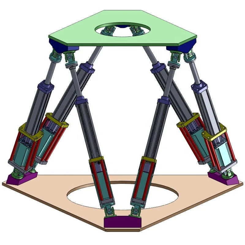 
Electric Cylinder Actuators for X-Plane Flight Simulator 6 DOF Hexapod Motion Platform 