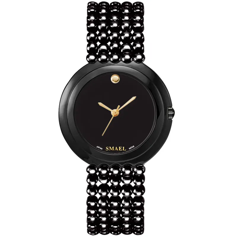 
100% New Design Lady Water Resistant Metal Band SMAEL Quartz Wrist Watch 
