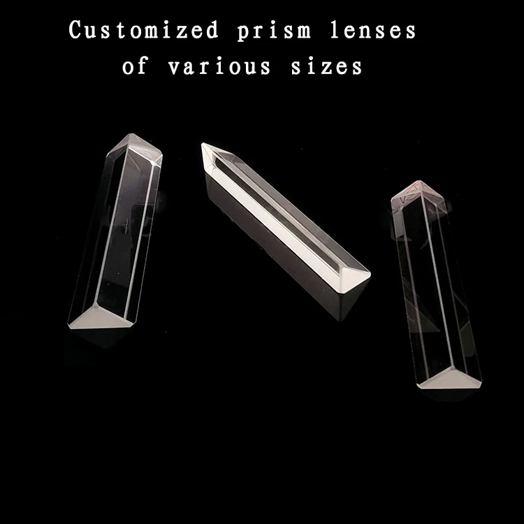 Оптическая стеклянная треугольная призма для отражения и преломления