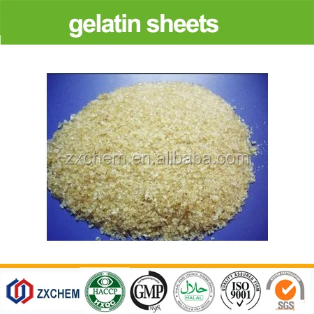High Transparency halal edible leaf gelatine