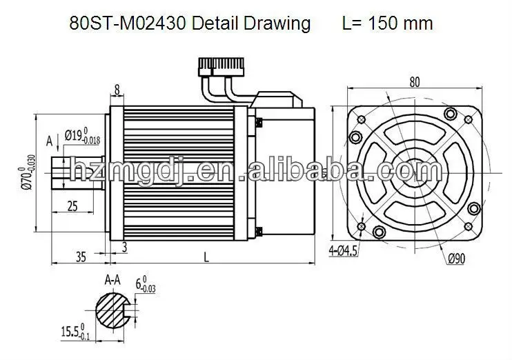 750 watts AC servo motor kits