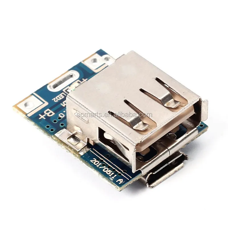 5V Step-Up Power Module Lithium Battery Charging Protection Board Boost Converter LED Display USB For DIY Charger 134N3P