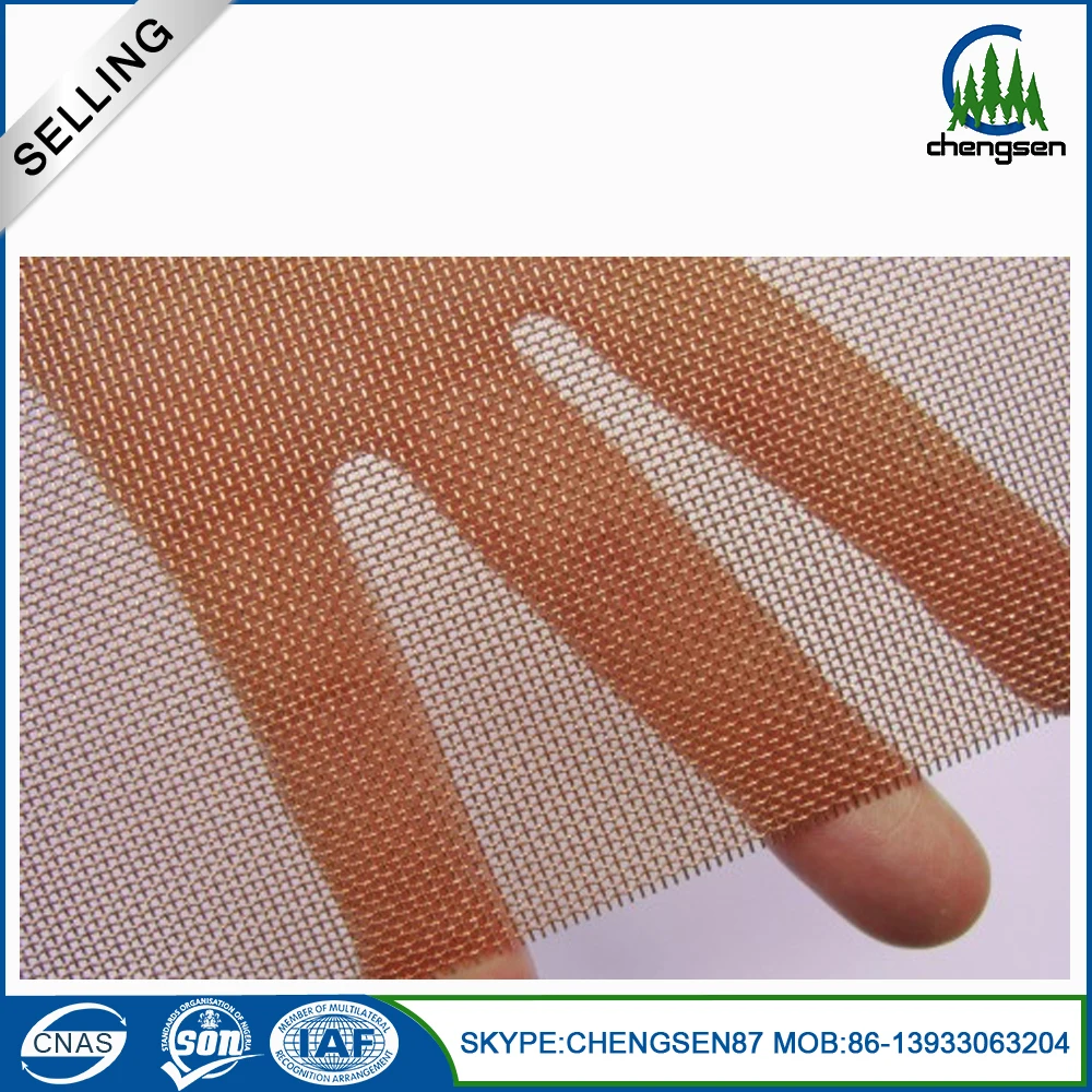 Woven Pure красной меди, проволочная сетка ткань экрана