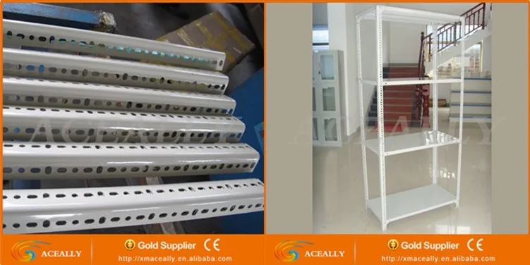 Steel Slotted Angle Rack for garage stock