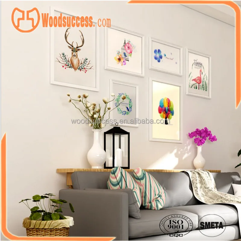 Rectangle wall hanging photo pictures frame for living room