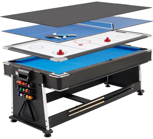 NEW pool table/billiard table 4 in 1 sprin around pool table with air hockey table, table tennis table,dinning table