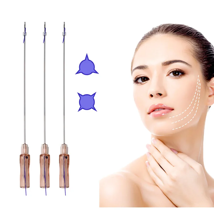 SUPERLIFT Face lifting PDO thread Cog 4D 6D Molding Cog blunt needle