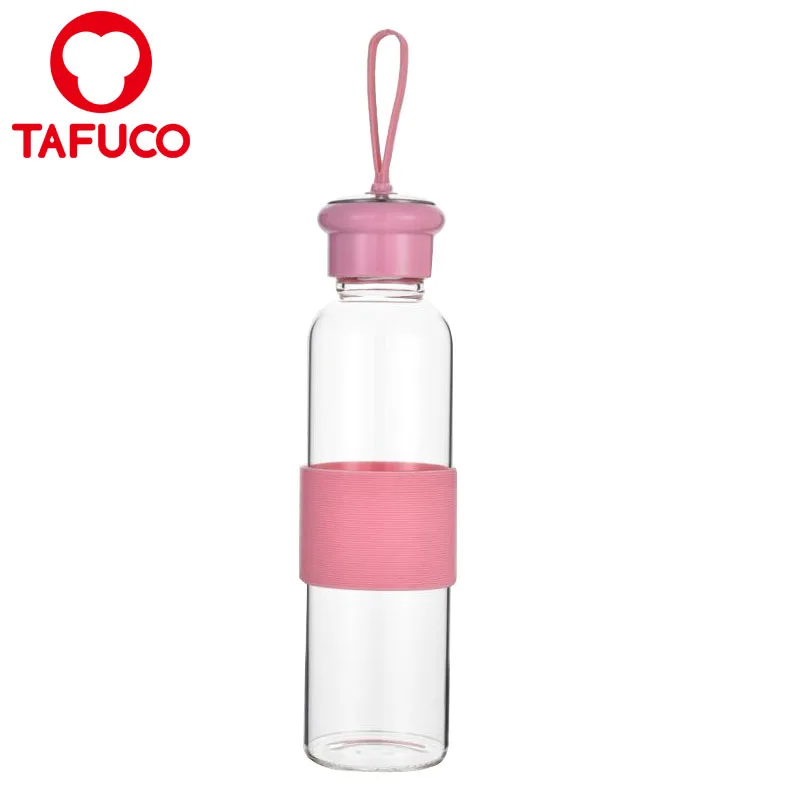 рекламные подарки переносных крупных водных графин 550ml стеклянные бутылки с водой