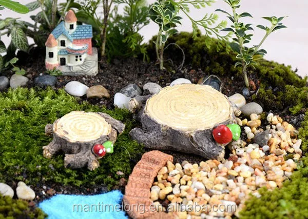 Mushroom Stump Moss Micro Garden Decoration Home