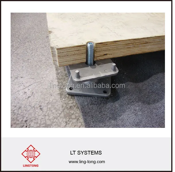 adjustable wooden flooring compatible with L- system